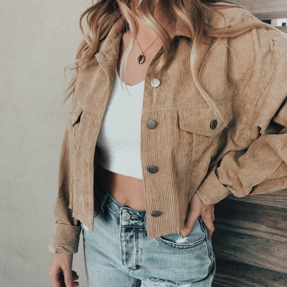 Zara TRF Jackets & Blazers - Zara TRF Collection Corduroy Jacket
